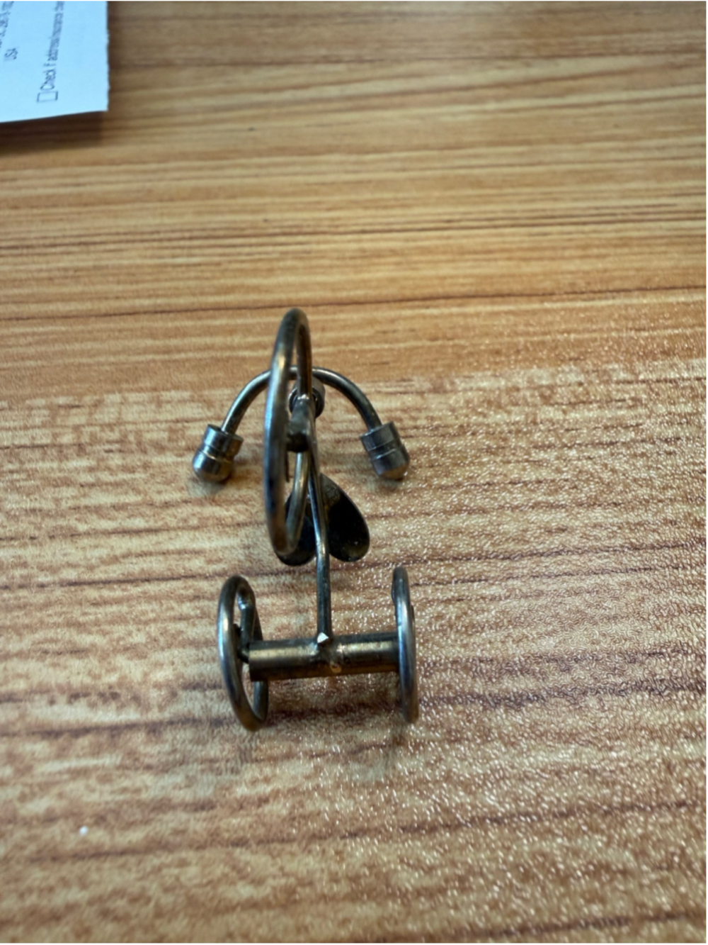Metal Bicycle Miniature VTG Decor One Size Silver - Picture 2 of 6